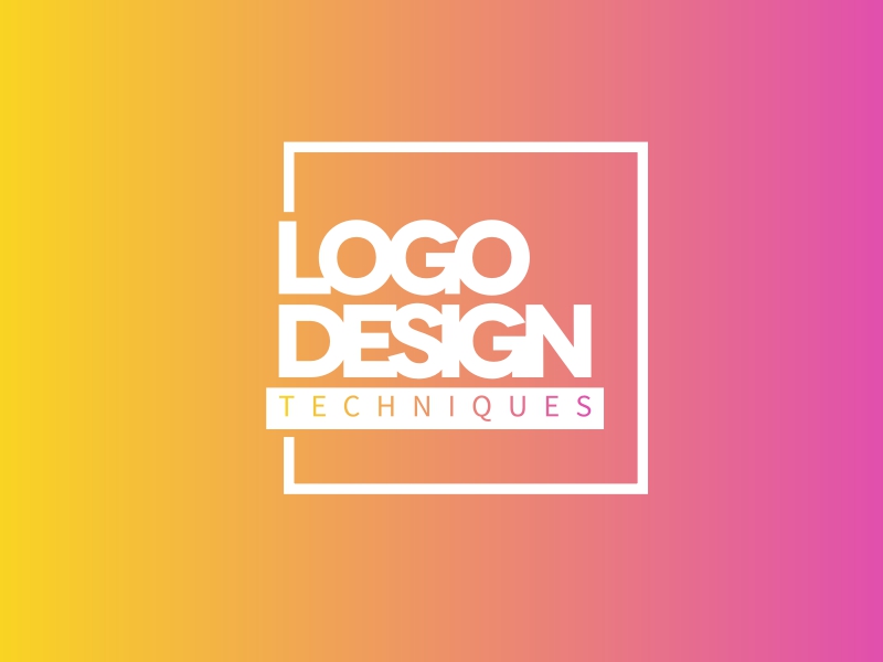 square boxed logo design technique